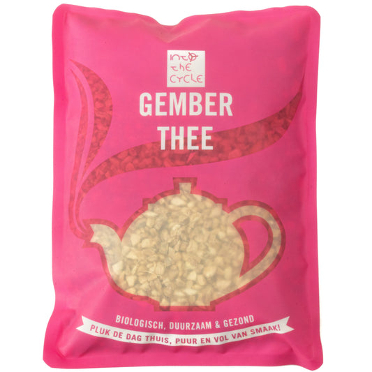 gember thee 250 gram zak voorkant