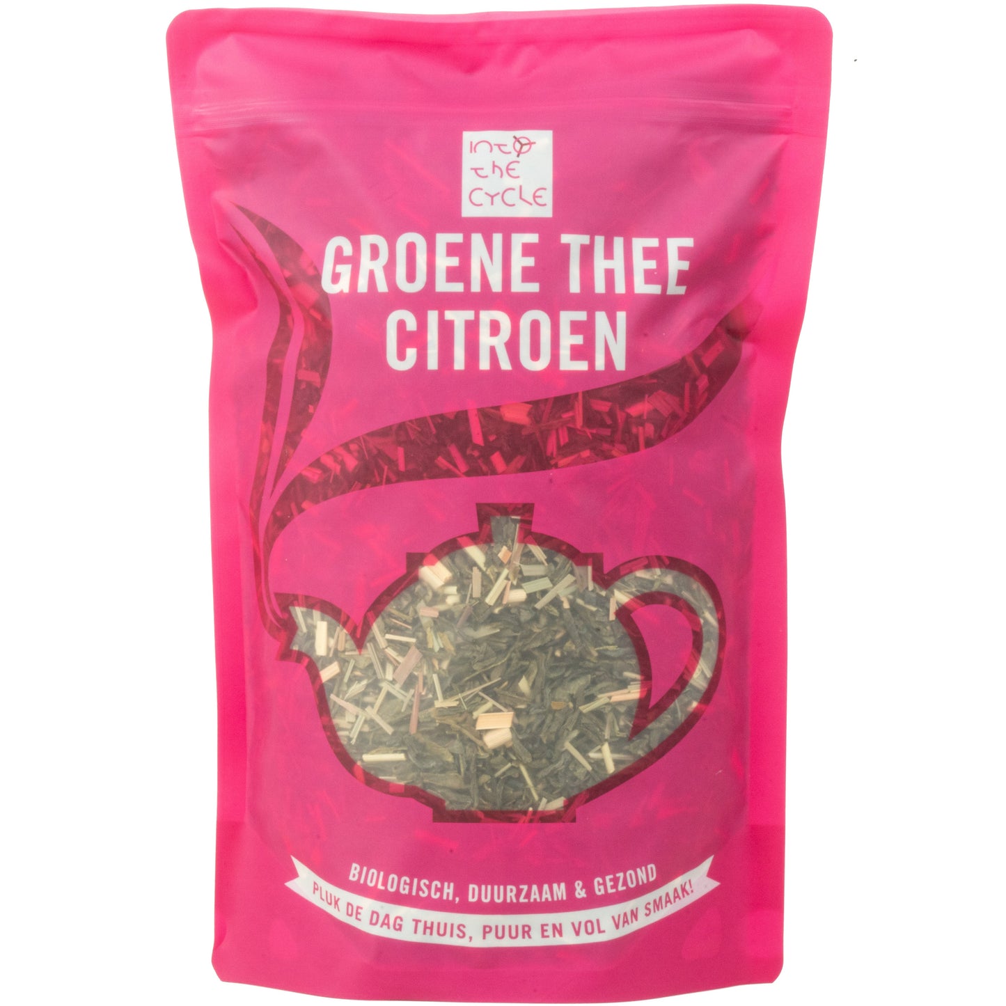 groene thee citroen 400 gram zak voorkant