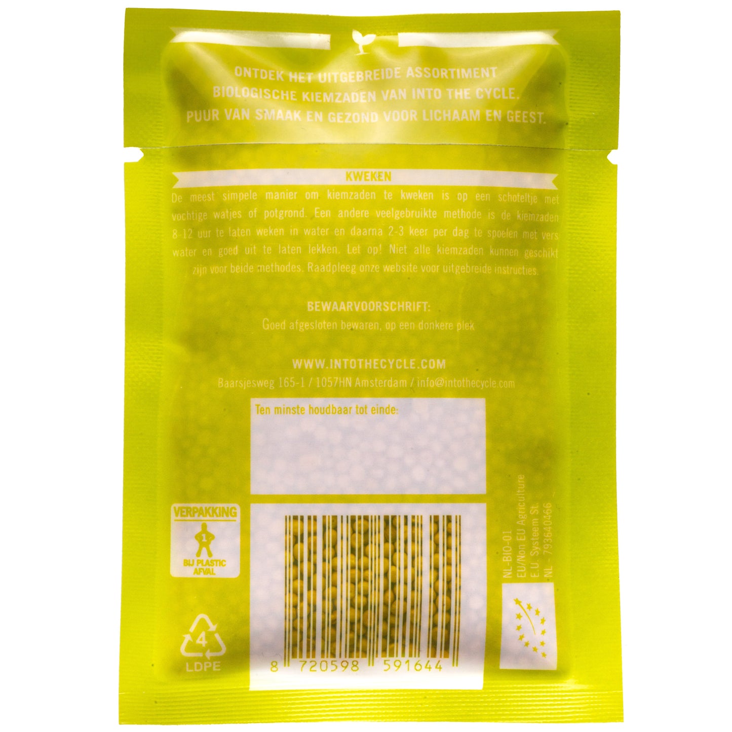 mosterdkers kiemzaden 25 gram zakje achterkant