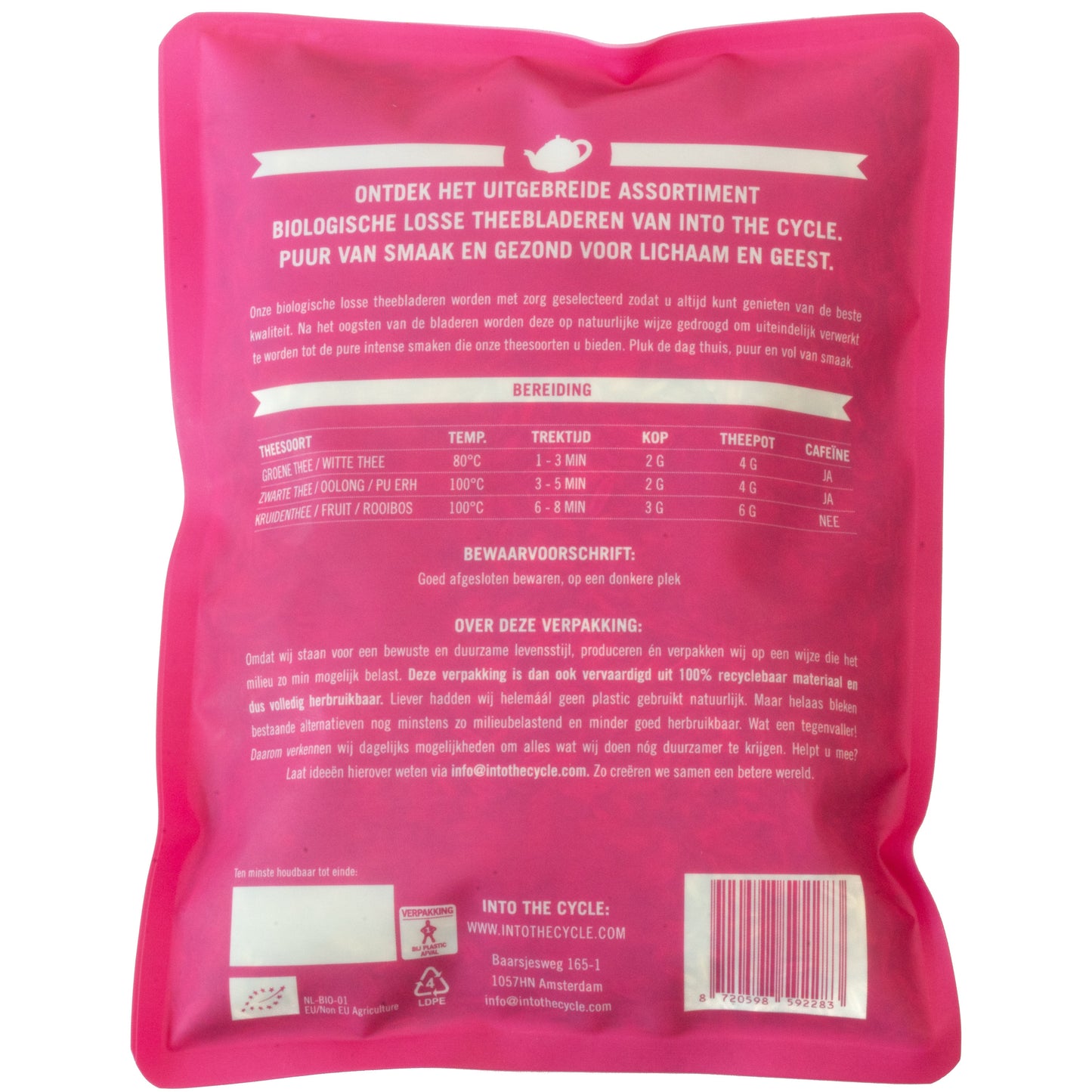 venkelthee 200 gram zak achterkant
