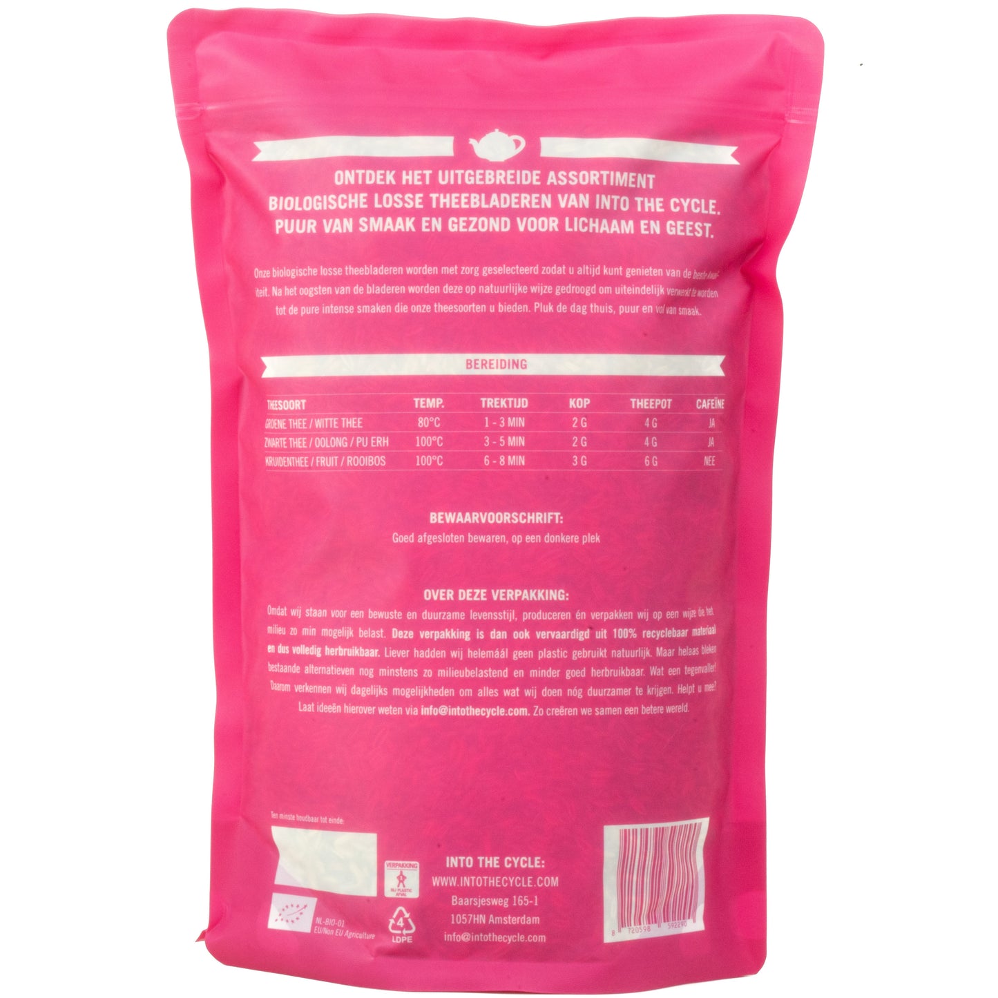 venkelthee 500 gram zak achterkant
