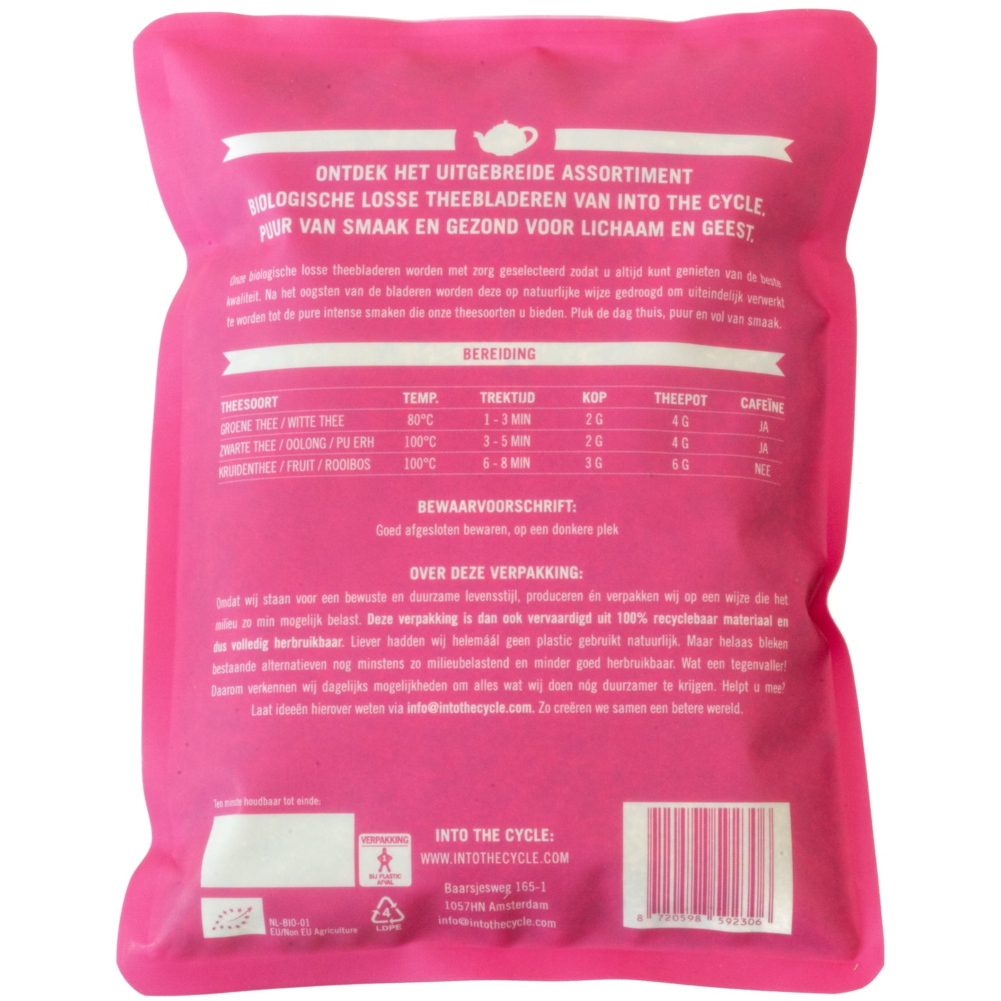 vliebloesem thee 80 gram zak achterkant