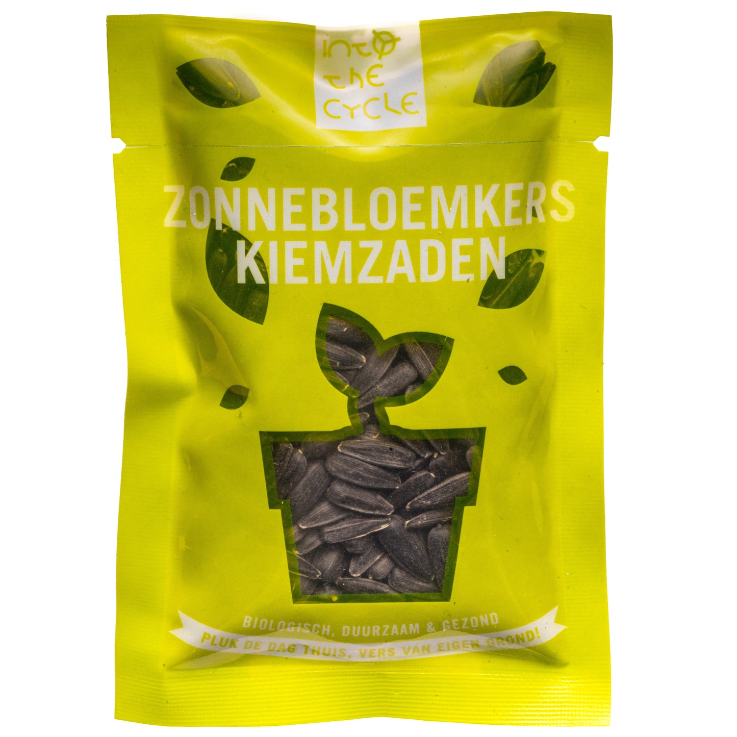zonnebloemkers kiemzaden 20 gram zakje voorkant