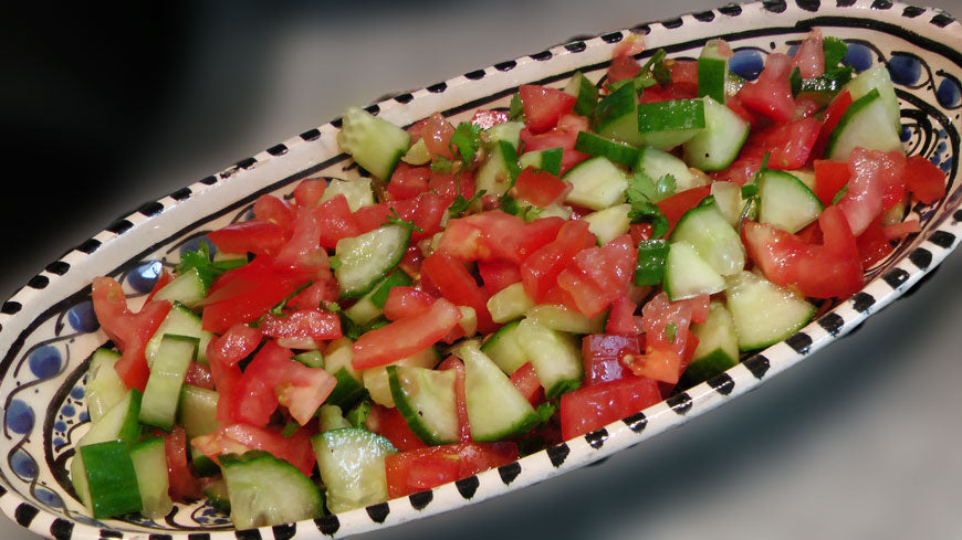 Salade recept met verse peterselie
