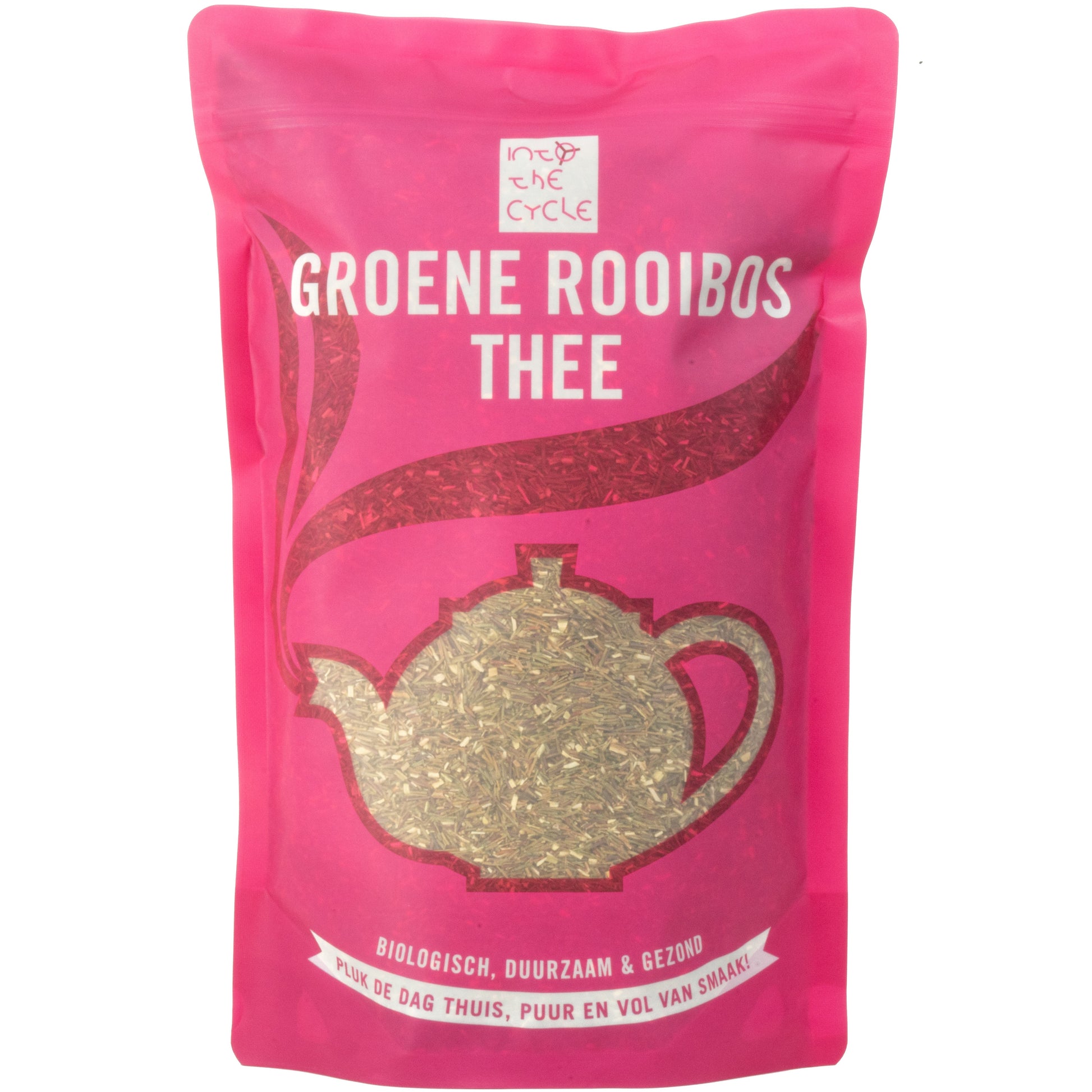 groene rooibos thee 550 gram zak voorkant