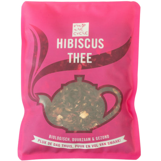hibiscus thee 100 gram zak voorkant