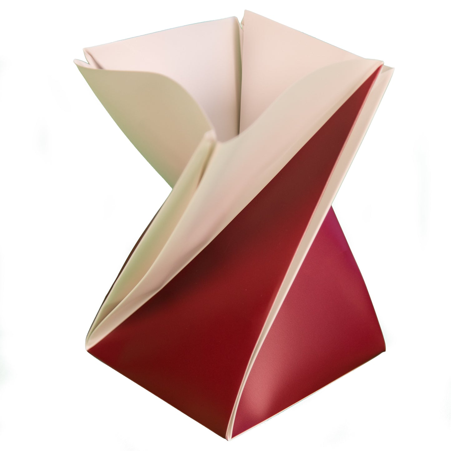 origami bloempot rood