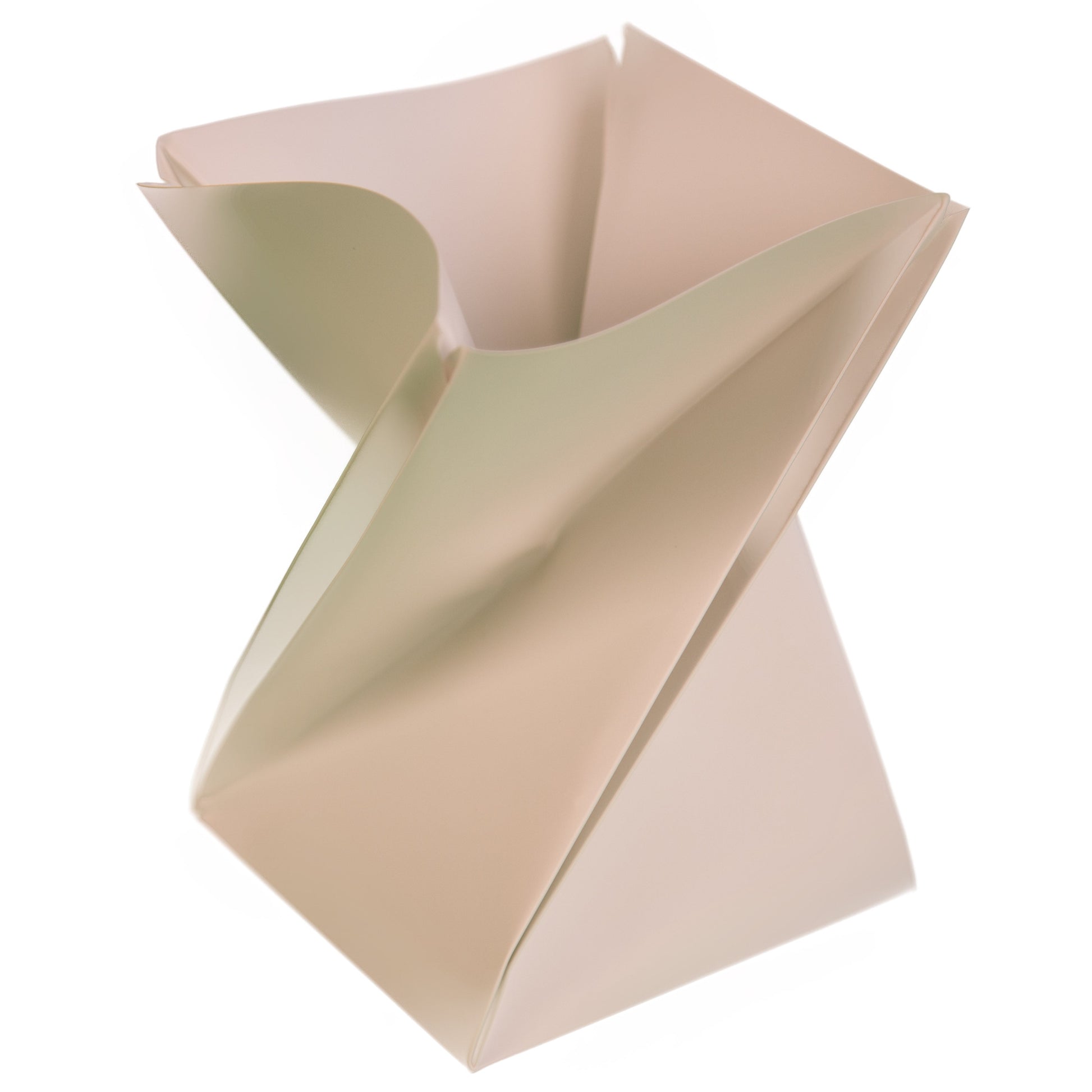 origami bloempot wit